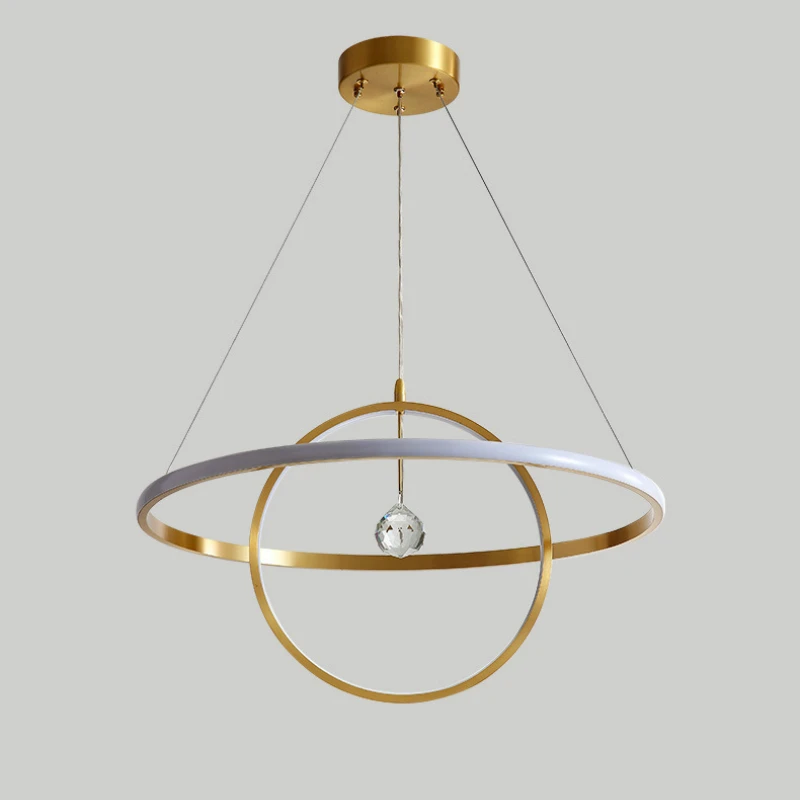 Современный кольцевой Алюминий подвесной светильник с Гостиная Обеденная Lamparas De