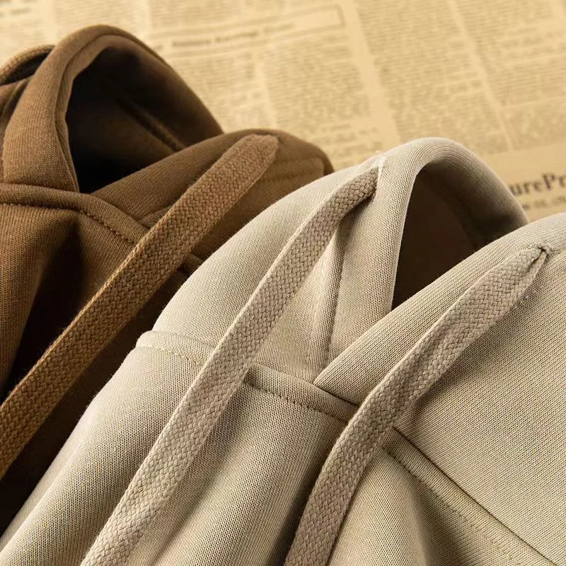 

2023 Solid Color 500G Thickened Women Sweatshirts Casual Retro Hoodies Winter Women Fashion High Quality Sweatshirts