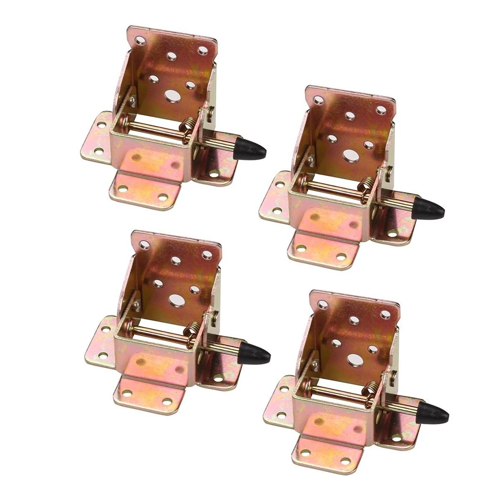 

4pcs Side Brake Foldable Extension Table Chair Replacement Accessories 90 Degree Bed Furniture Hinges Part Leg Brackets Durable