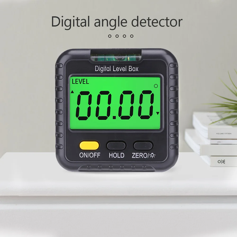 

Portable Angle Finder Mini Level and Bevel Gauge Level Box LCD Display Screen Level Bubble Digital Inclinometer 4*90°