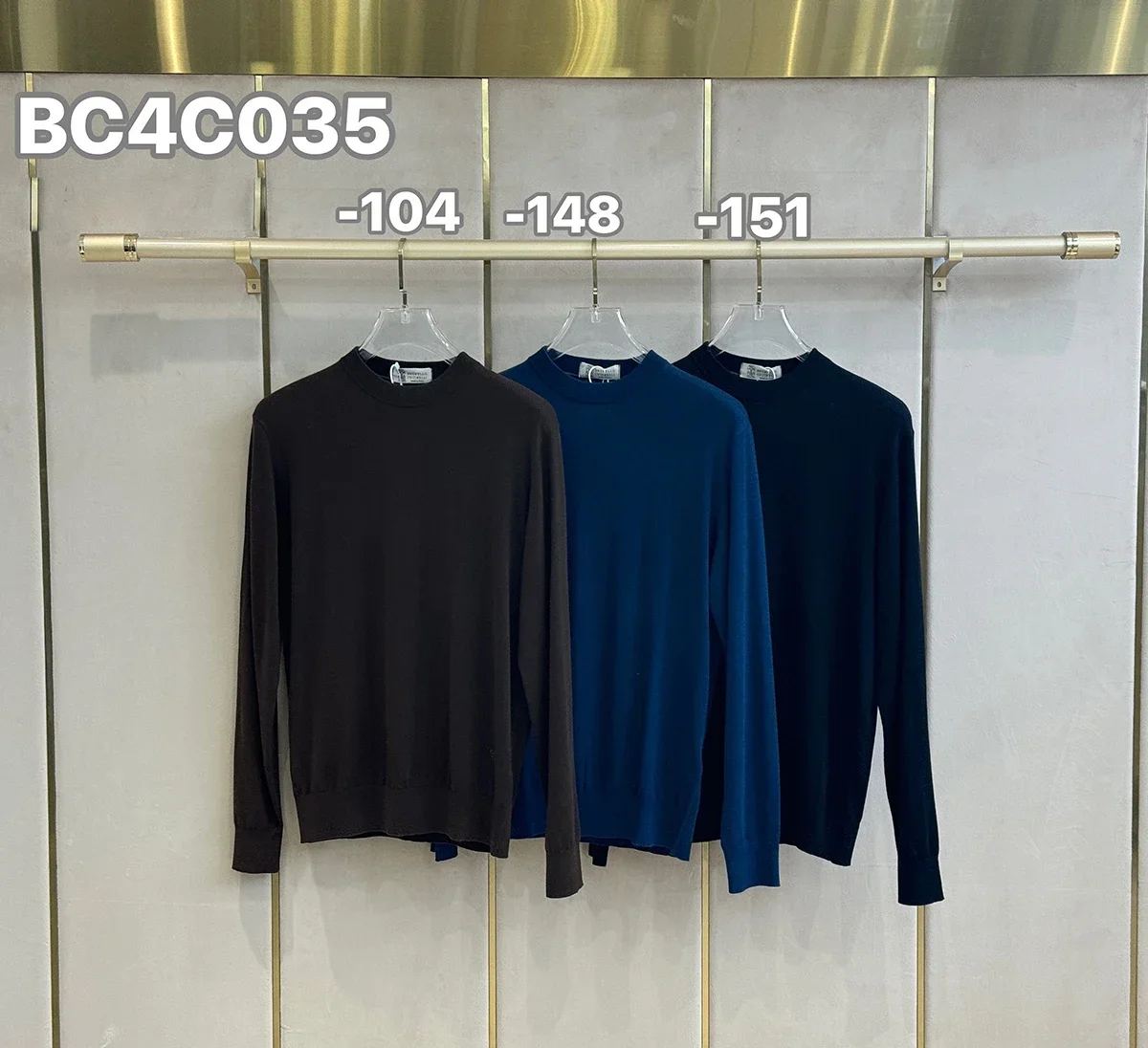 BILLIONAIRE BLKA CPTG свитер кашемировый мужской новинка 2025 теплая вязка с круглым вырезом