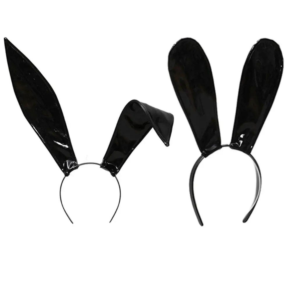 

Christmas Easter Theme Hair Accessories Leather Rabbit Headband Costume Cosplay Headband Bunny Halloween Cosplay Props