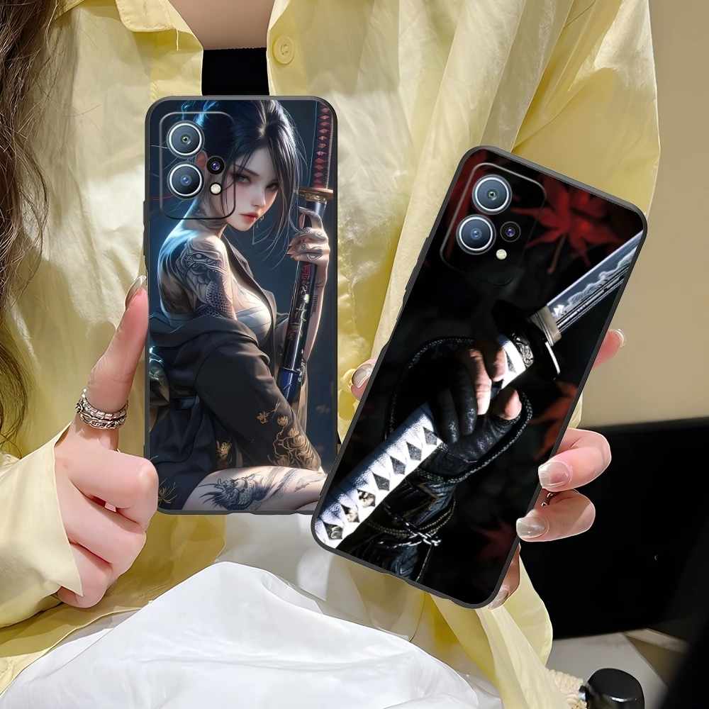 Чехол для мобильного телефона С Катаной Самураем ронином Huawei P60 P50 P40 P30 P20 P10 P9 P8 Pro