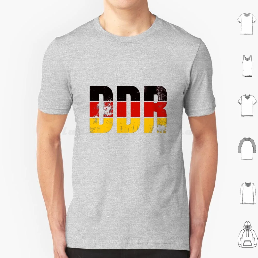 Ddr Germany Retro T Shirt Cotton Men Women DIY Print Ddr Germany Communism Wall Border East Germany Vintage Giftidea