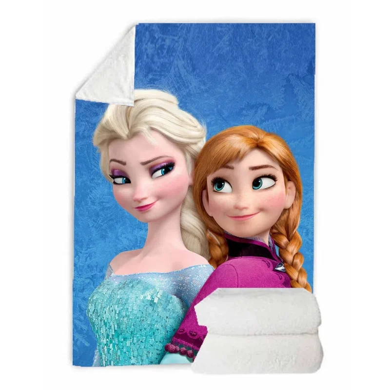 

Одеяло для принцесс Disney, покрывало Анны и Эльзы из мультфильма «Холодное сердце», мягкое плюшевое плотное одеяло, свадебный подарок для гостей