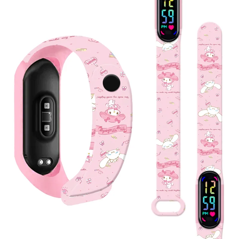 

Sanrio Cinnamoroll baby Cinnamoroll Children's bracelet, watch, environmentally friendly rubber material, two movement options