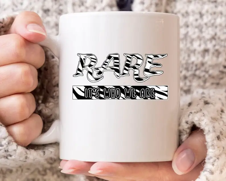 

Rare It'S Who We Are Mug, Neuroendocrine Cancer Awareness Coffee Mug, Carcinoid Cancer Fighter, Rare Disease Warrior Cup, Zebra