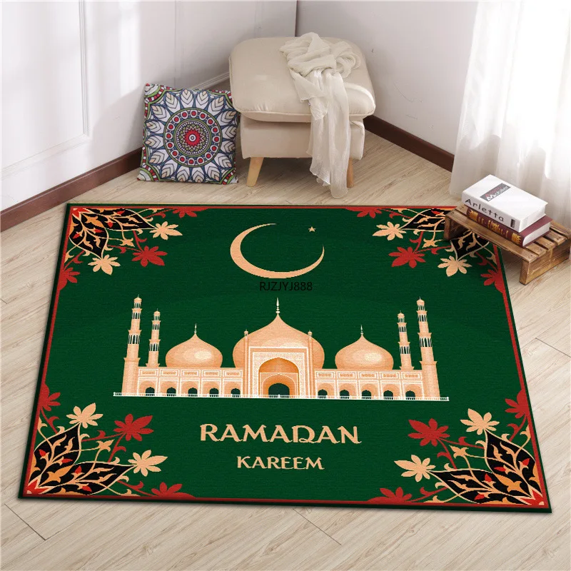 

New Middle East Islam Ramadan Festival Desert Camel Church Square Living Room Floor Mat Carpet Is Dirty and Easy To Clean