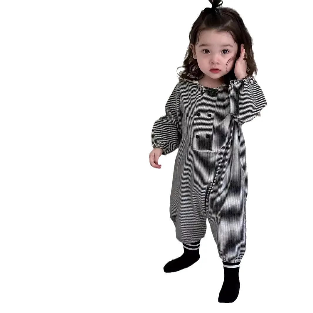 Новинка Осень 2024 комбинезон для девочек детская одежда в Корейском стиле детские