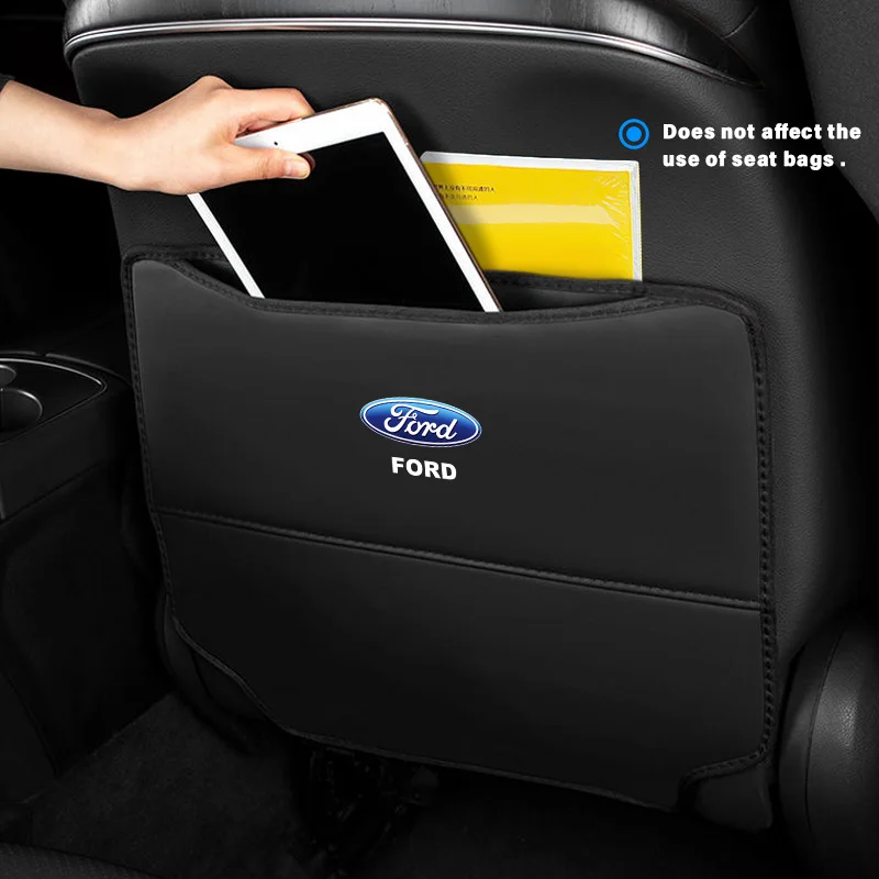 

PU Leather Child Resistant Kick Mat Car Back Seat Protector Seat Accessories For Ford Explorer 5 Focus 2 Ranger Mk3 Mk4 Mk1 Ect