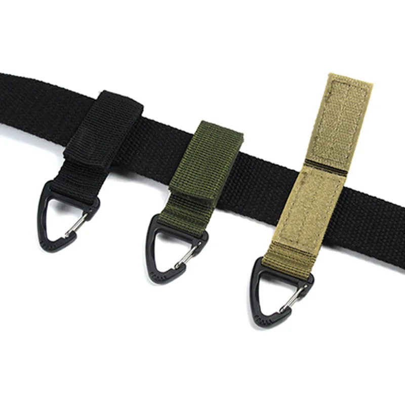

1Pcs Outdoor Camping Carabiner Nylon Actical Backpack Key Hook Webbing Triangle Buckle Belt Buckle Hanging Climbing Accessory