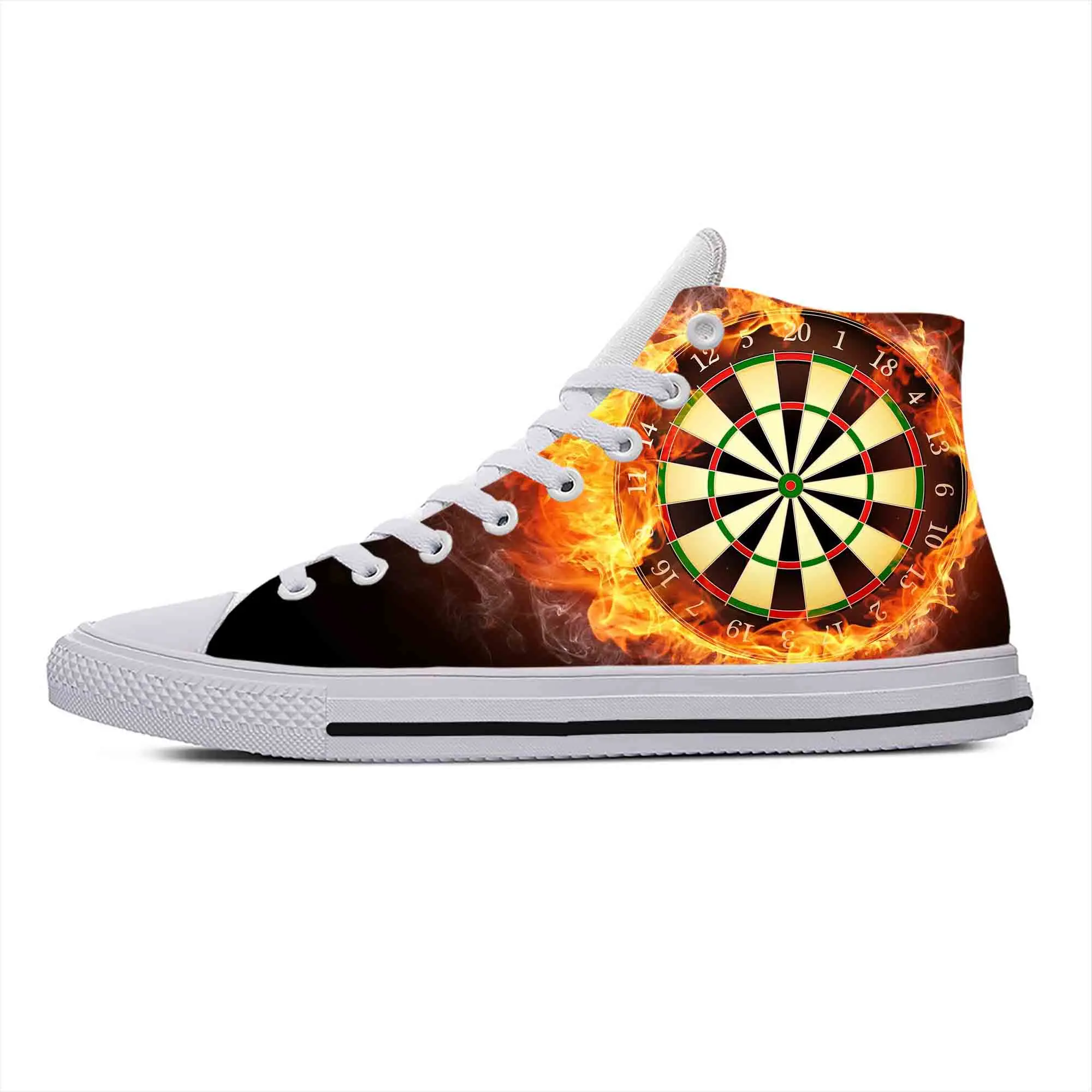 

Game Sport Darts Dartboard Dart board Target Cool Casual Cloth Shoes High Top Comfortable Breathable 3D Print Men Women Sneakers
