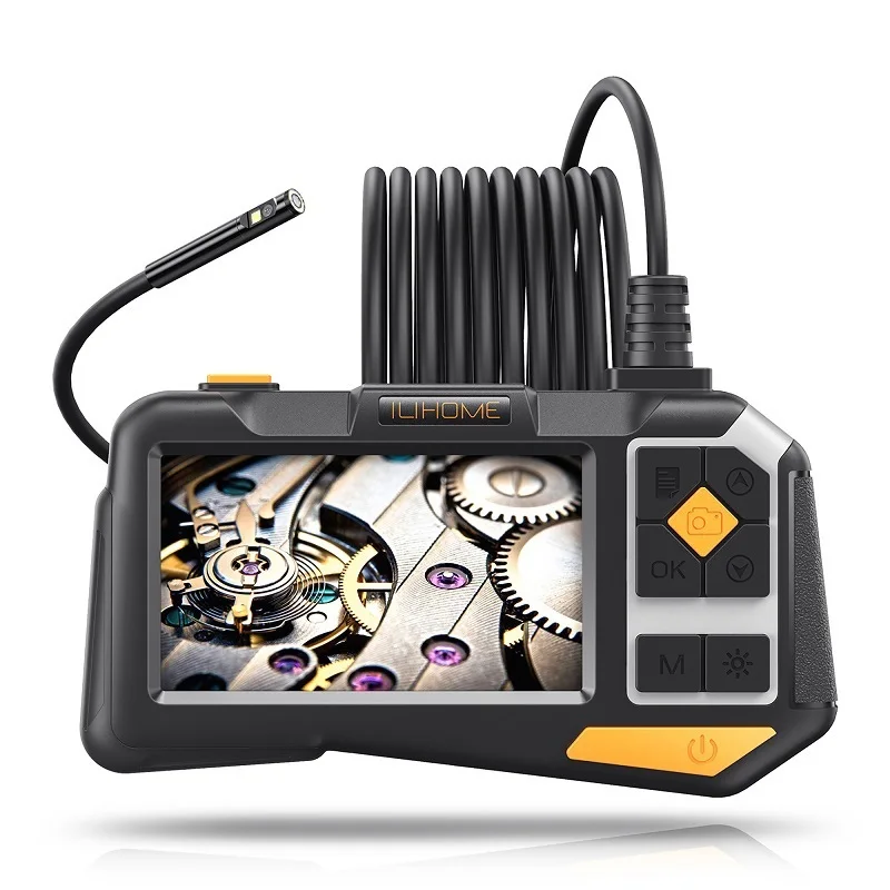 

Новый эндоскоп 4,5 дюйма IPS экран 8 мм/5,5 мм/3,9 мм камера бороскоп для осмотра автомобиля HD1080P 9 светодиодов IP68 водонепроницаемый жесткий кабель