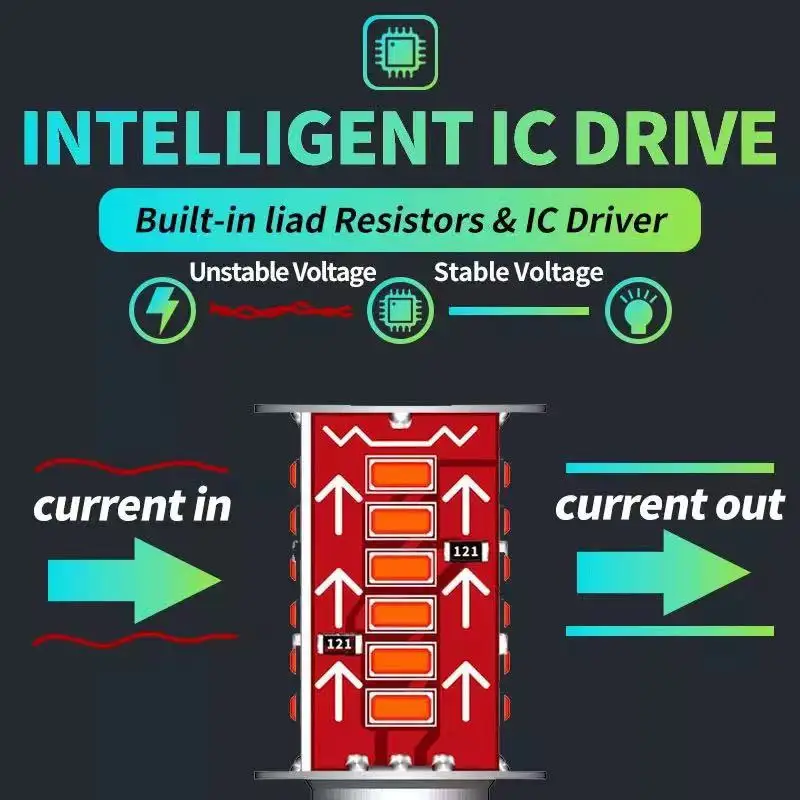 2 шт. Автомобильные светодиодные лампы 12 В 6 Вт