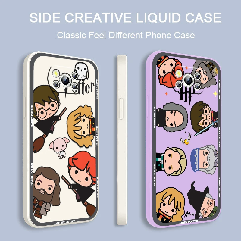 

Cartoon Art Potters Wand Harries Liquid Rope Funda Phone Case For Xiaomi Mi Poco X4 X3 C40 C3 M4 M3 F4 F3 GT Pro NFC 5G Cover