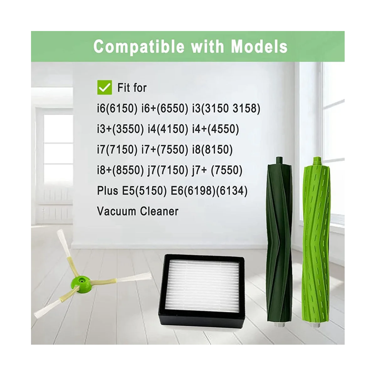 Боковая щетка с фильтром Hepa для J7 J7Plus E5 E6 E7 I7 + I3 I4 I6 I8 пылесос