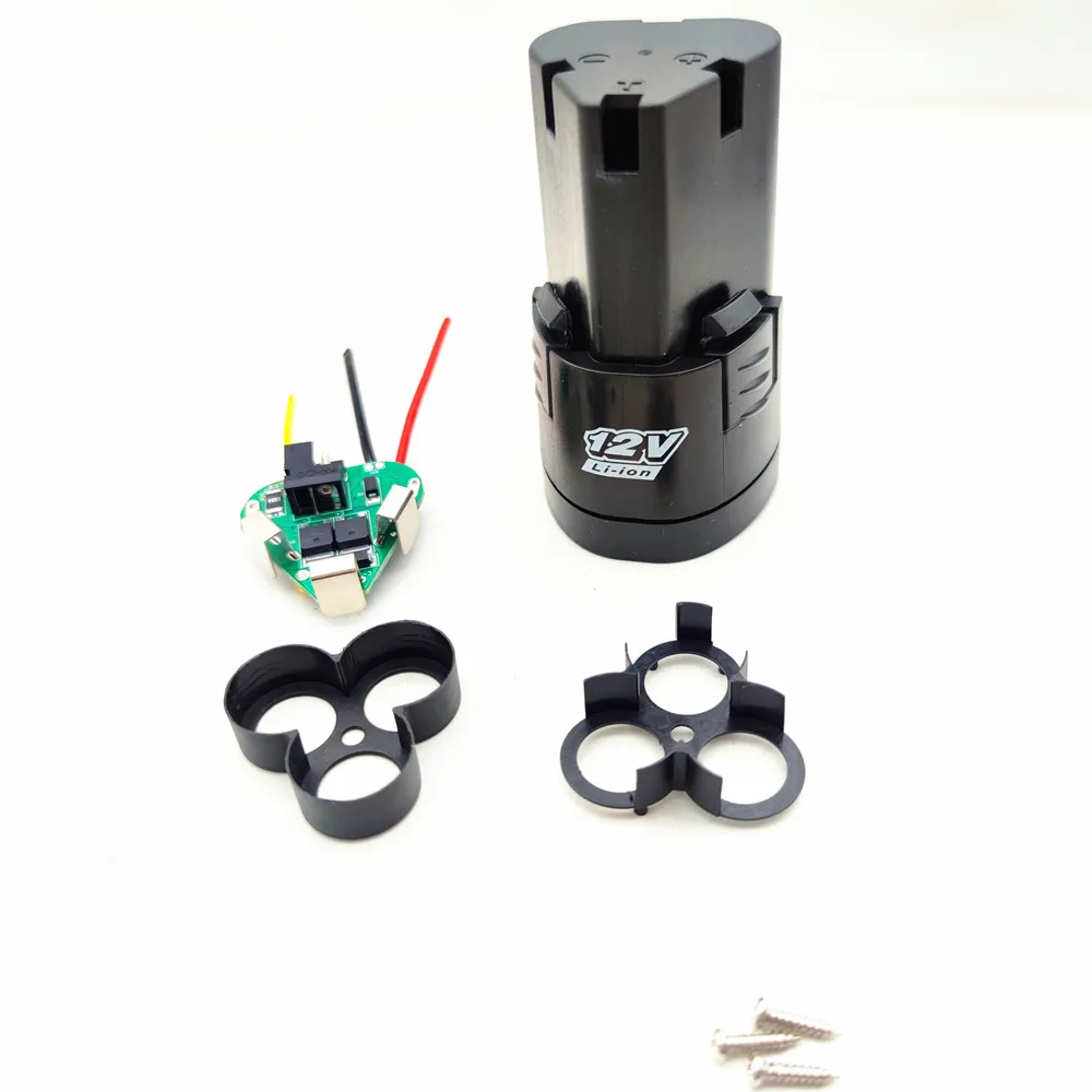 12V A Style отвертка электрическая дрель аккумулятор чехол коробка с 18650 кронштейнами