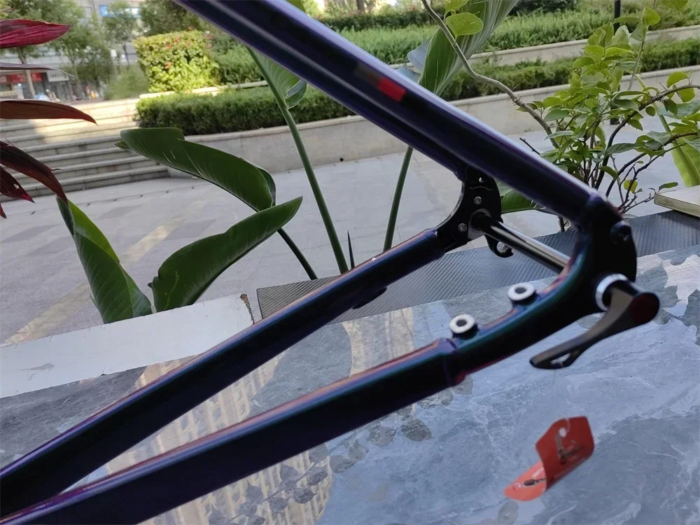 TWITTER C4 ultra-clear aluminum alloy road frame disc brake 12*142mm' barrel axle + carbon fiber fork seatpost