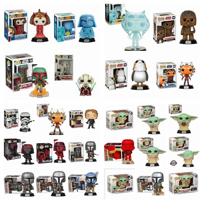 Фото FUNKO Pop: Новые 36 моделей Star Wars Son Yoda 368 #   Мандалорец Боба Фетт 102 #   Асока 268 #   29 #   Королева Амидала 29 #   Кукла-модель игрушка №2