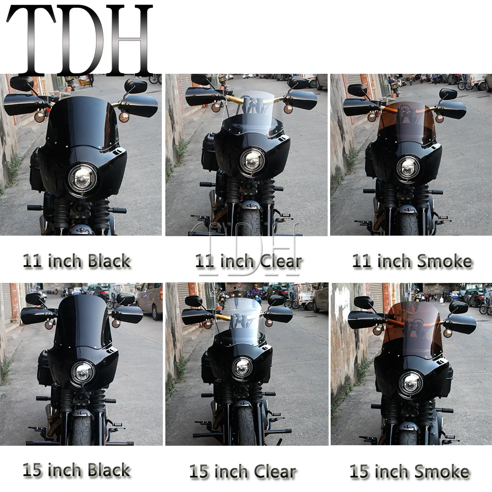 Лобовое стекло 11 &quot15&quot для Harley Softail Street Bob FXBB Low Rider FXST |