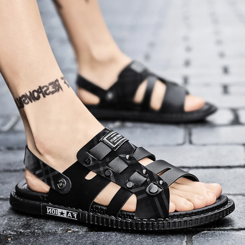 Мужские сандалии для активного отдыха вьетнамские Нескользящие пляжные