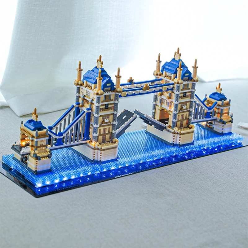 PZX 9919 г. мировая архитектура Лондонская башня мост река тамза 3D мини-алмазные