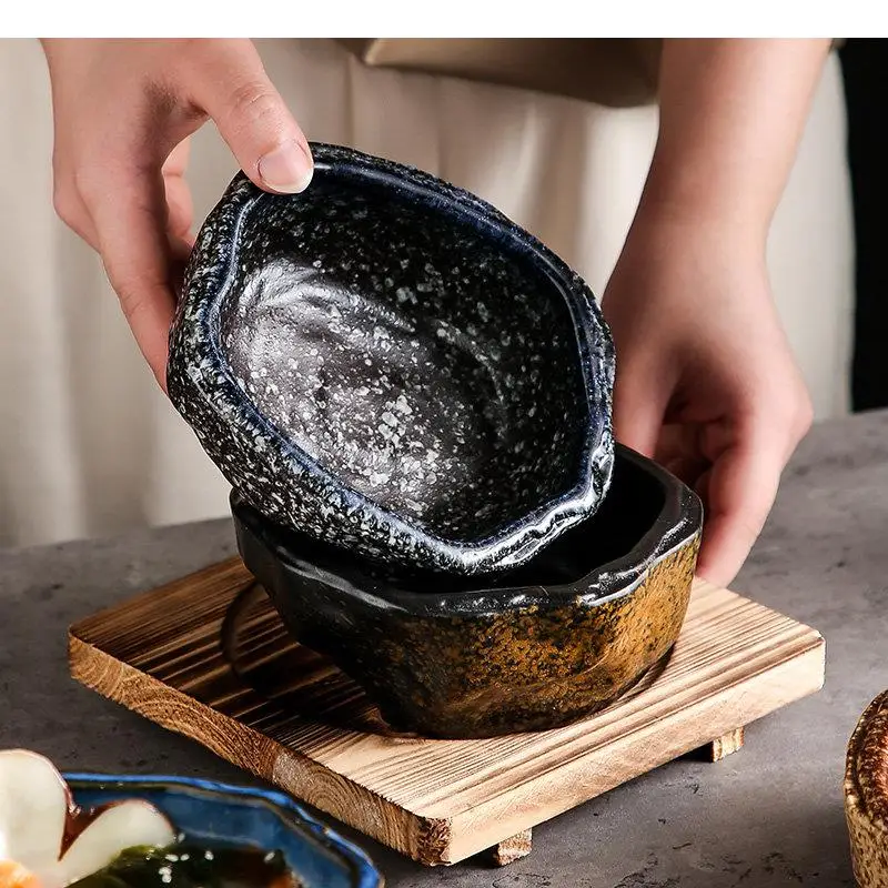 Керамические миски для лапши рамен неправильной формы обеденная тарелка на