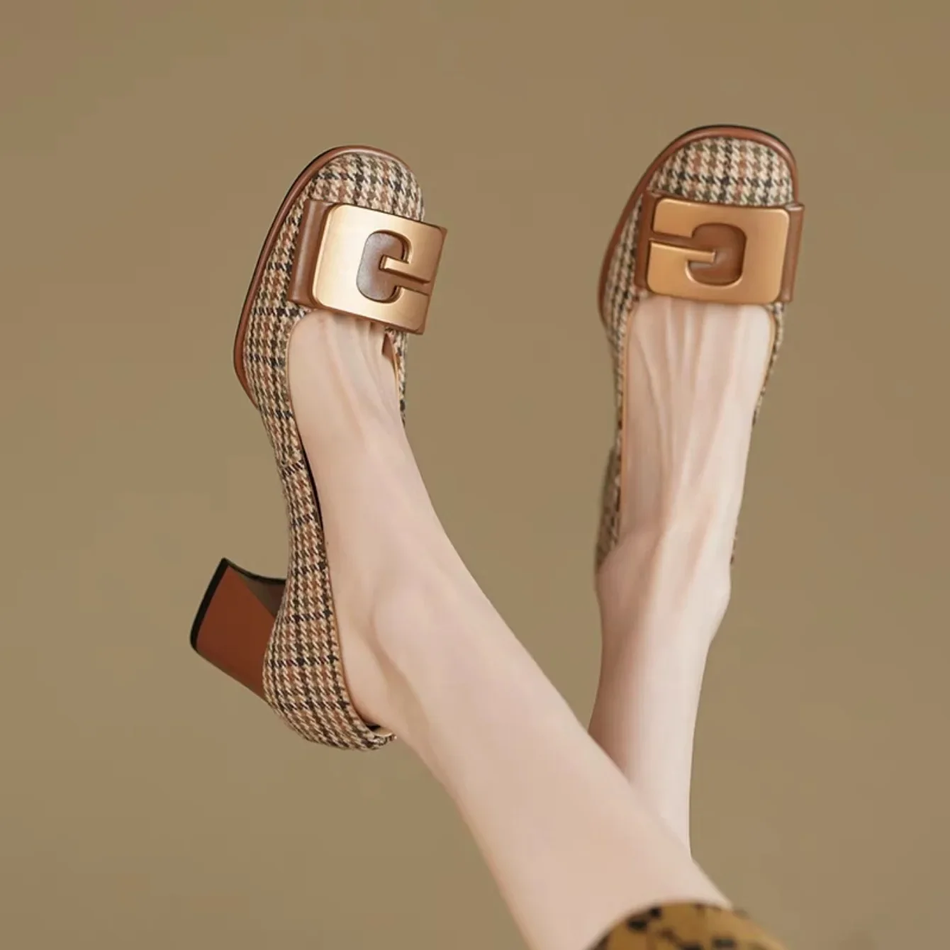 Женские туфли на высоком каблуке летняя Элегантная классическая обувь