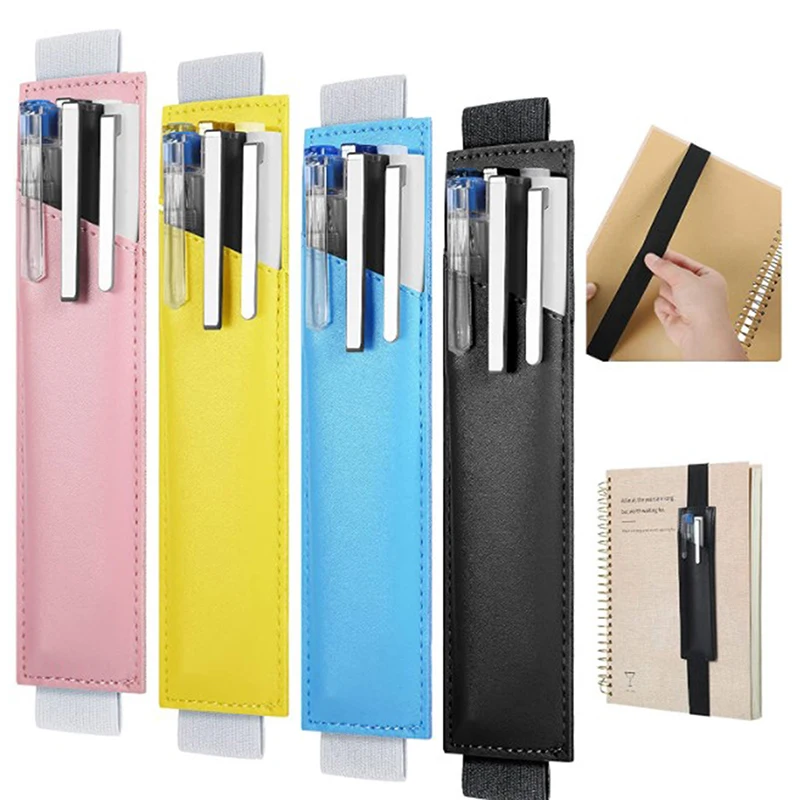 

Adjustable Elastic Band Pen Clip Creative Business Notebook Pen Holder