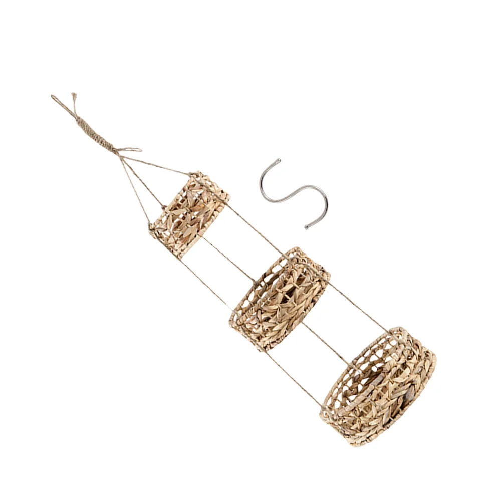 

Настенная подвесная корзина из ротанга для помещений, 1 комплект