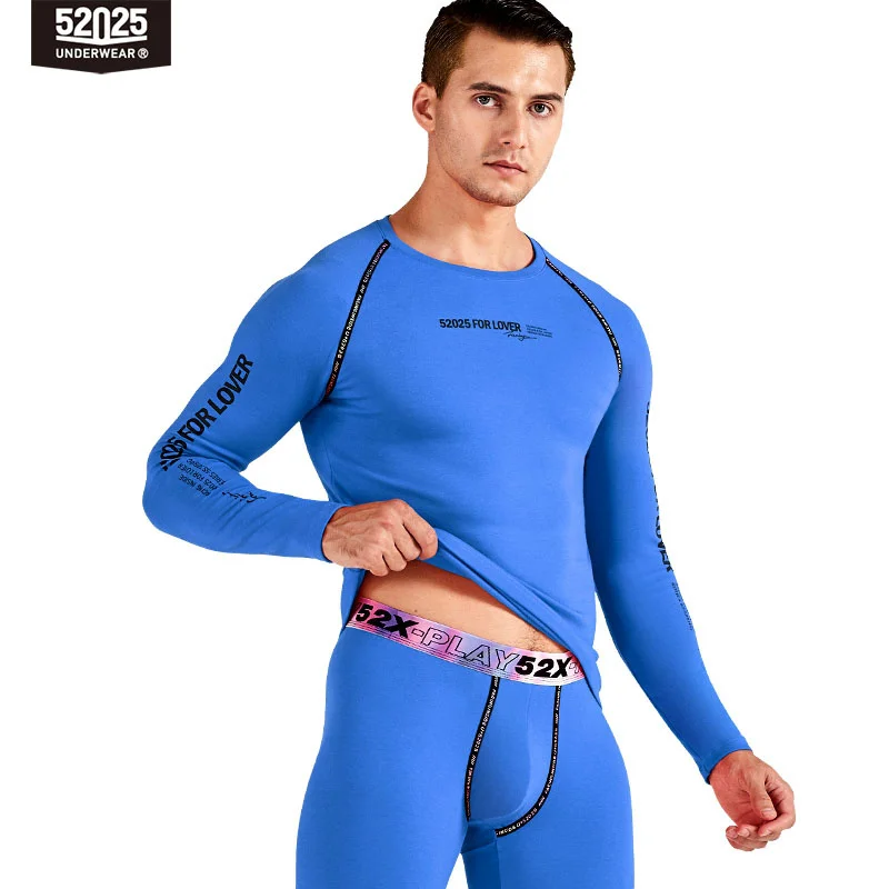 

Men Tickened Fleece-lined Termal Underwear Cotton Viscose Base Layer Soft Warm Comfortable Lon Jons Colorful Waisand