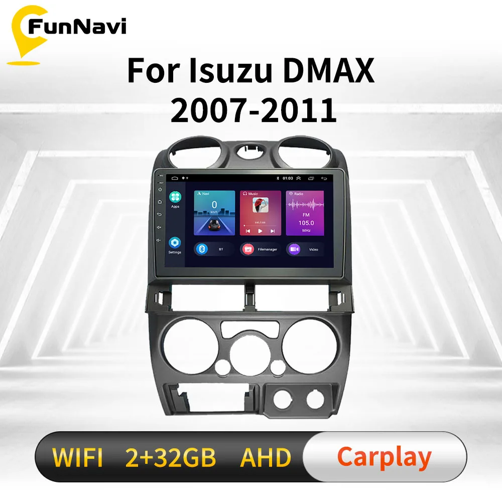 Автомагнитола для Isuzu DMAX 2007-2011 2 Din Android GPS Wi-Fi FM BT