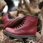 Высокие мужские Ботинки Martin, модная мужская повседневная обувь, зимние плюшевые теплые ботинки для мужчин, мужская Роскошная мотоциклетная обувь 2021 F38