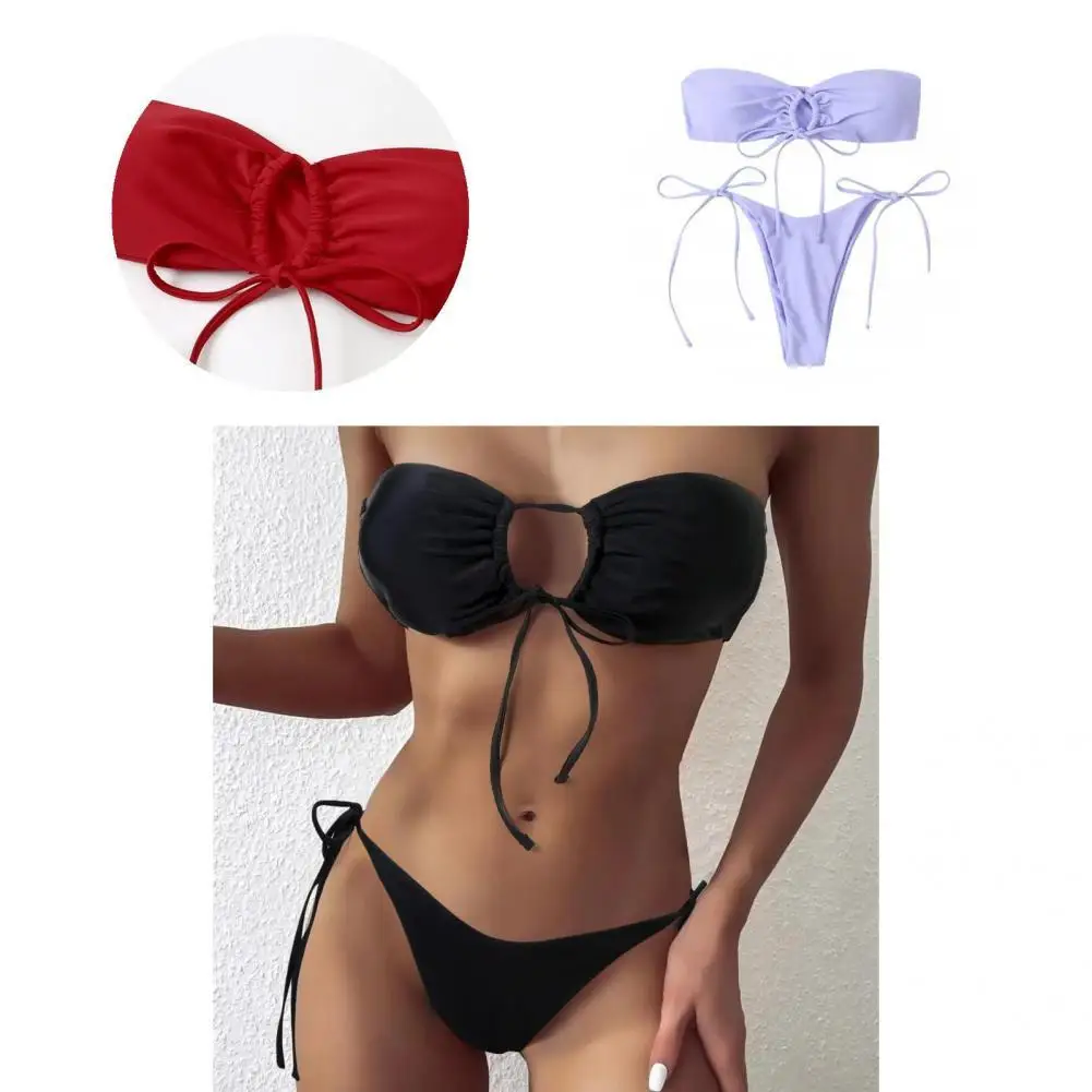 

Женский летний купальник с открытыми плечами, 2 шт./компл.