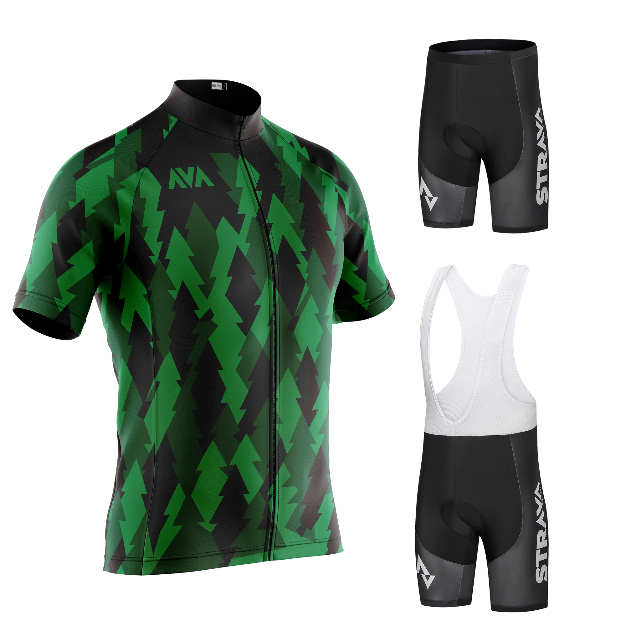 

STRAVA pro team Cycling Jersey Men Set Bib Shorts Set Summer Mountain Bike Bicycle Suit Bicycle Racing Uniform Clothes