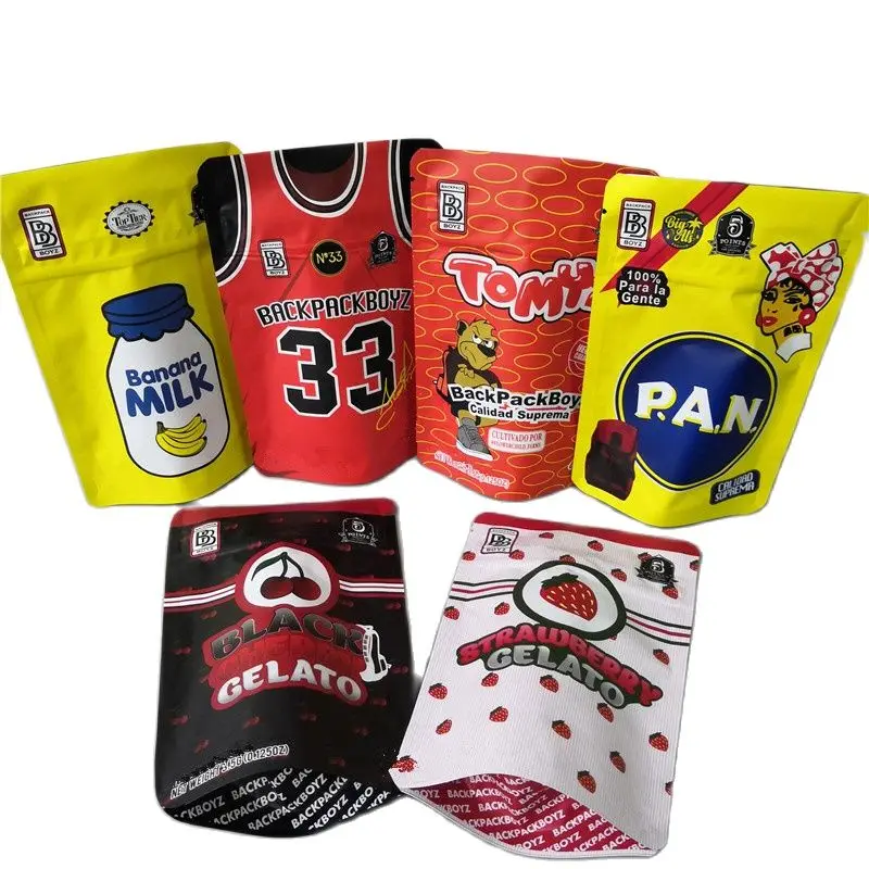 

50Pcs/Lot In stock Merzcato Smell Proof Mylar Ziplock Stand up pouch Bags 3.5g BackPack Boyz Bags Fast delivery