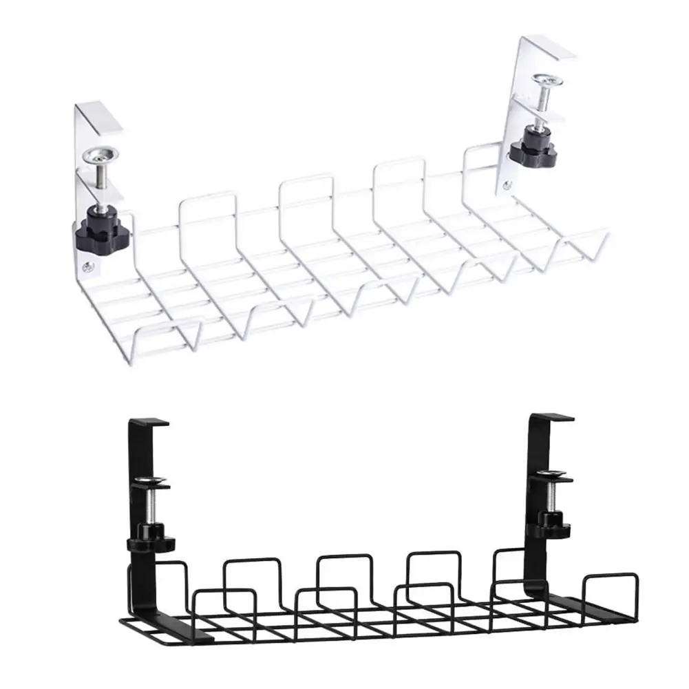 

Новинка 2022, стойка для хранения под столом, лоток для управления кабелями, настольный держатель для розеток, органайзер для проводов