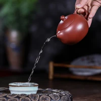 yixing tea pot purple clay xishi teapot beauty kettle raw ore handmade tea set tie guanyin puer 188 ball hole filter