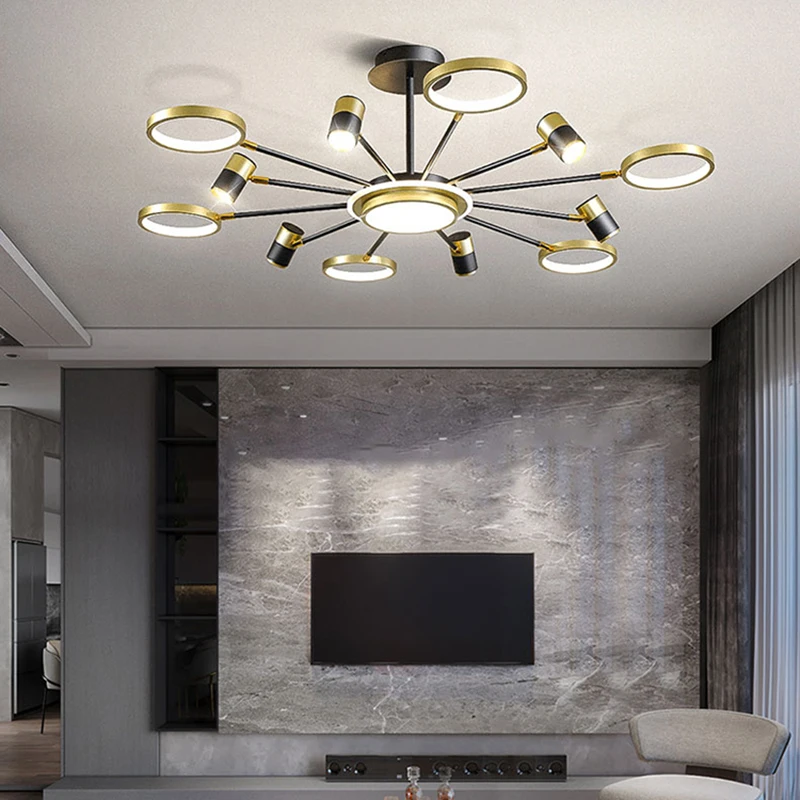 

Living Room Chandelier Ceiling Lamp Modern Atmosphere Luxury Minimalistceiling Light Nordic Creative Lampara De Techo Decoration