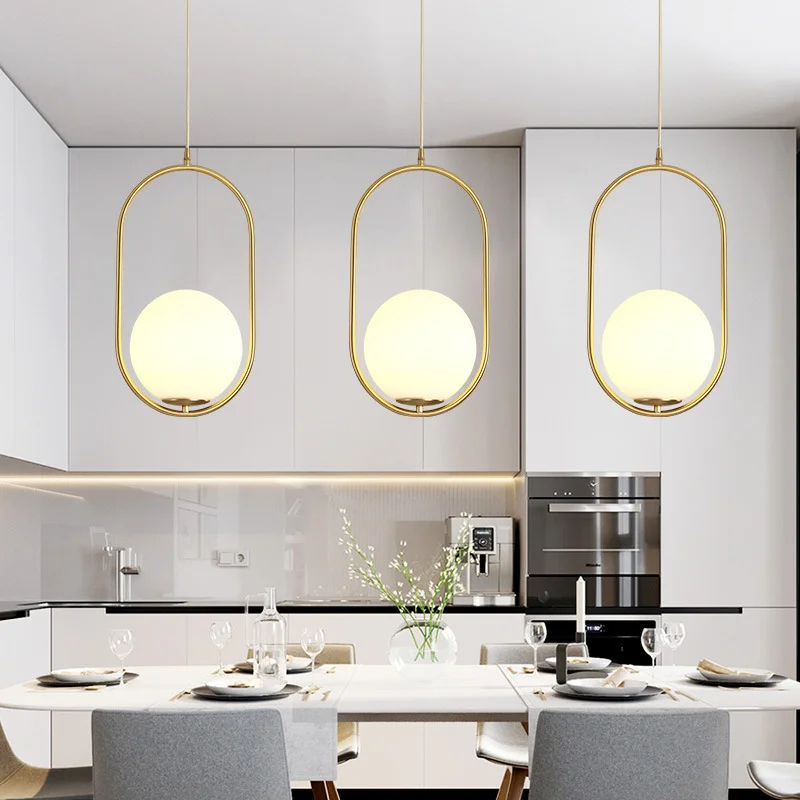 

Оригинальная современная светодиодная Подвесная лампа, светильник для спальни, простое освещение, домашний декор, скандинавский подвесной стеклянный шар, комнатное украшение