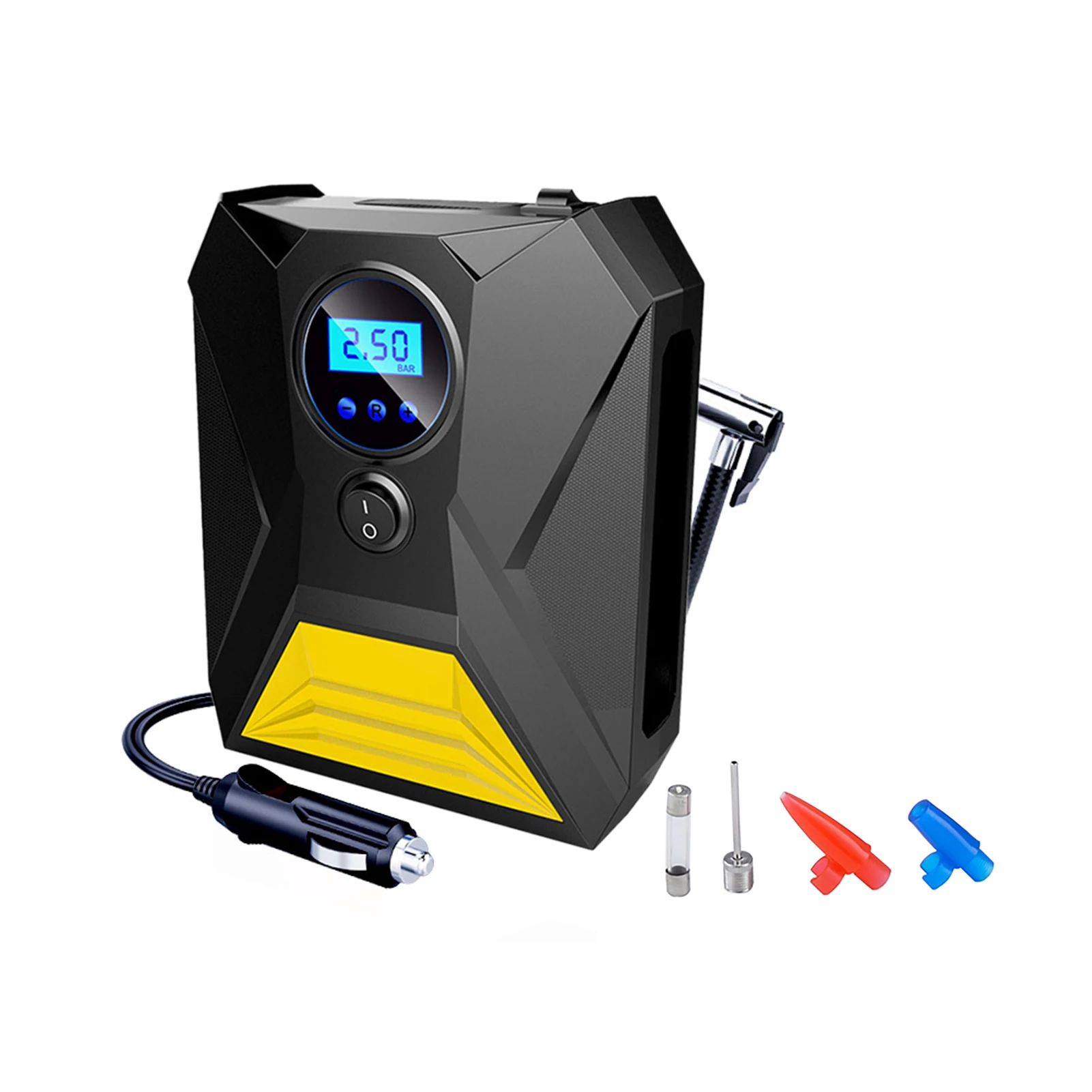 

Motorcycle Accessories Digital Pump Practical 120W DC12V Mini LED Light Car Tyre Inflator Low Noise Air Compressor Tool Portable