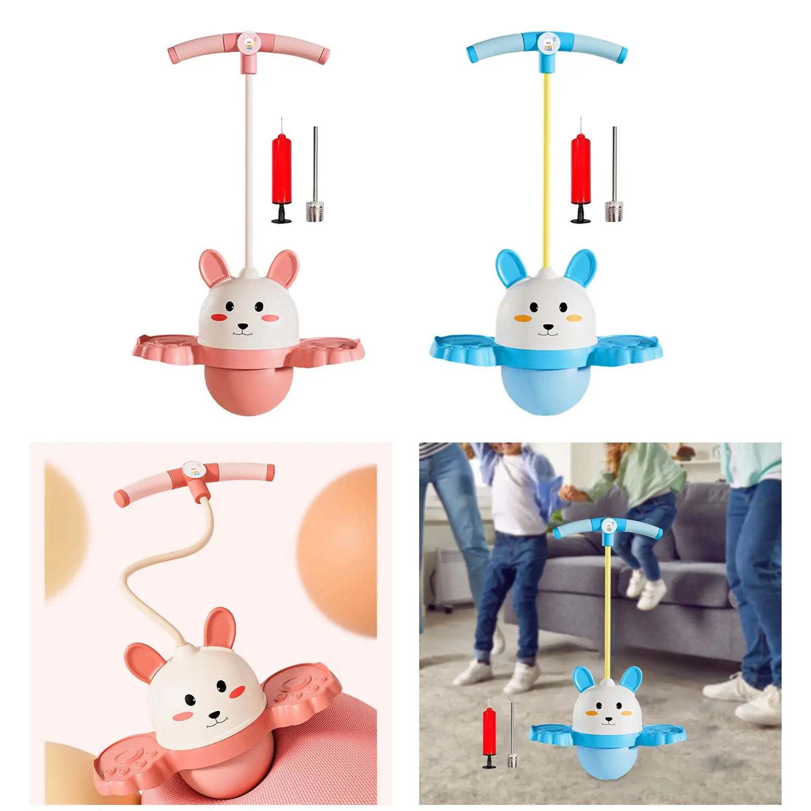 Забавные скейтборды для прыжков с ручкой Pogo Ball тренировок на открытом воздухе и