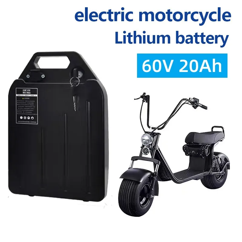 

60V Electric vehicle lithium battery waterproof 18650 battery 60V 20ah 30ah double wheel folding Citycoco electric scooter