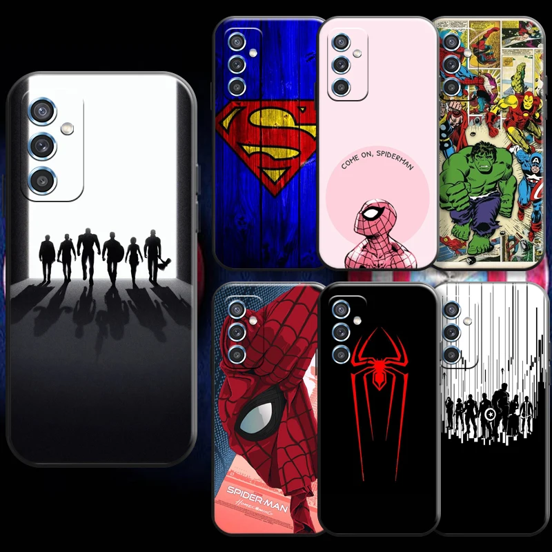 

Marvel Avengers Spider Man For Samsung M11 M12 Phone Case Back Soft Coque Carcasa Liquid Silicon Funda