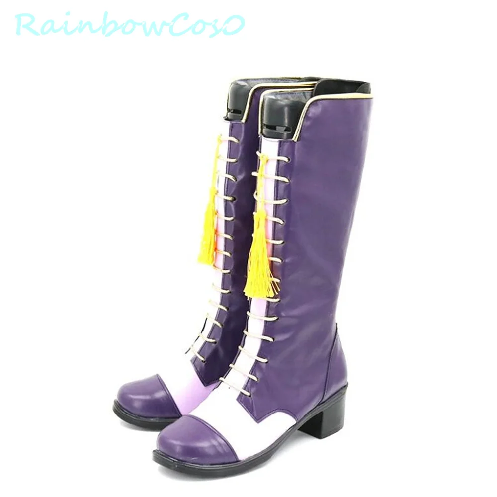 Серебряная витая Страна Чудес обувь для косплея сапоги игра аниме Хэллоуин