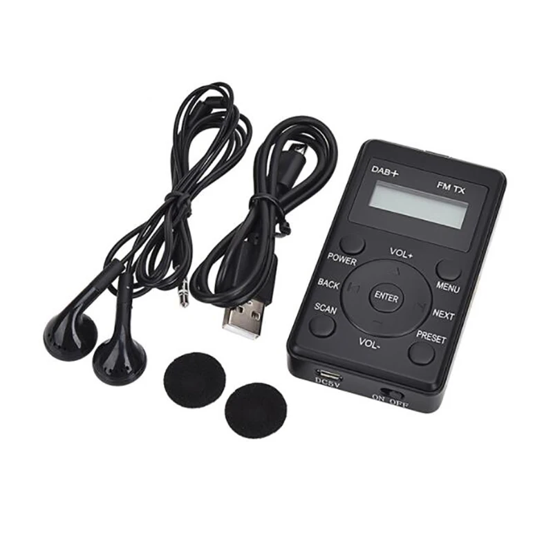 Портативный мини-приемник DAB для автомобиля и FM-передатчик Плюс Цифровое Радио