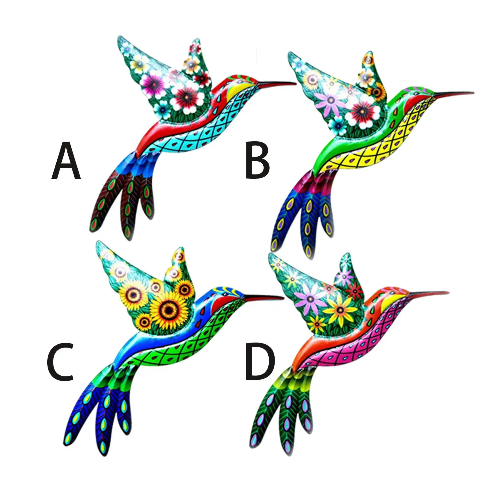 

Металлические настенные художественные статуи Колибри для украшения забора во дворе