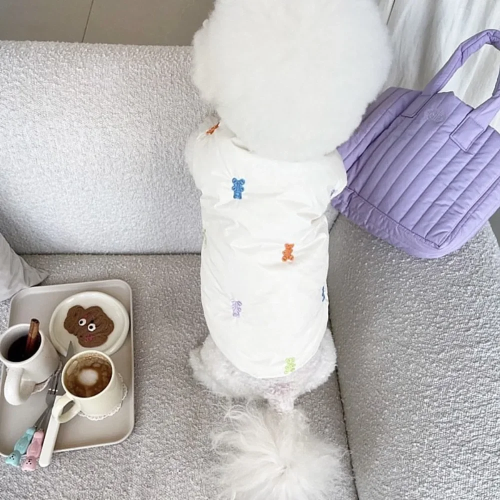 

Autumn Winter Fashion Desinger Pet Coat Small Dog Jacket Cat Sweater Warm Puppy Clothes Shirt Yorkshire Dog Costume Dog Coat