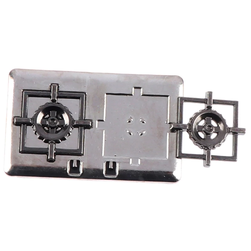 1 комплект 1:12 кукольный домик миниатюрная газовая плита металлическая модель