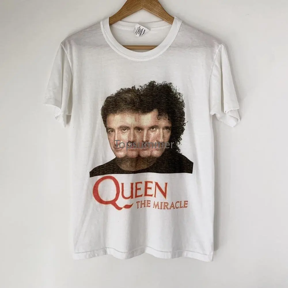 

1989 Queen The Miracle Vintage Tour Band Rock Shirt 80S 1980S Freddie Mercury
